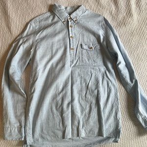 J. Crew thin flannel popover